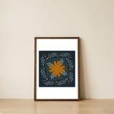 circular-flowers-2 — framed, leaning against the wall thumbnail