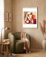 Enigmatic Sunset 02 framed in a tender room thumbnail
