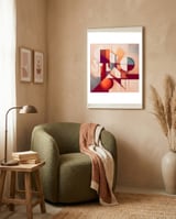 Enigmatic Sunset 03 framed in a tender room thumbnail