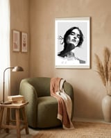 Charlotte Le Bon Actress Trending Now framed in a tender room thumbnail