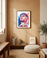 Declan Rice pop art portrait framed in a gentle room thumbnail