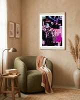 Wild Child Abstract Acrylic Colorful Arthaus Michelle Williams framed in a tender room thumbnail