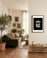 the-garden-is-my-happy-place framed in a grounding room thumbnail
