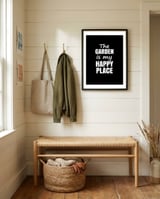 the-garden-is-my-happy-place framed in a relaxed room thumbnail