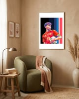 Lamine Yamal pop art framed in a tender room thumbnail