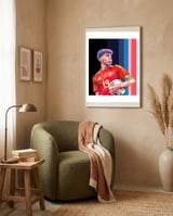 Lamine Yamal pop art framed in a tender room thumbnail