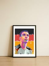 Jamal Musiala art — framed, leaning against the wall thumbnail