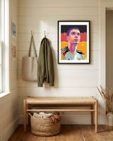 Jamal Musiala art framed in a relaxed room thumbnail
