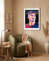 Pedri art framed in a tender room thumbnail