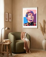 Richardo Kaka art framed in a tender room thumbnail