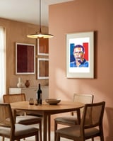 Thierry Henry art framed in a intimate room thumbnail