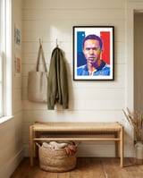 Thierry Henry art framed in a relaxed room thumbnail