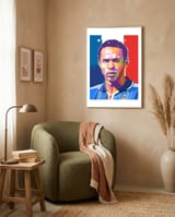 Thierry Henry art framed in a tender room thumbnail