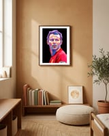 Ryan Giggs pop art framed in a gentle room thumbnail
