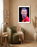Ryan Giggs pop art framed in a tender room thumbnail