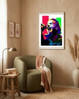 Eddie Vedder Singer Guitarist WPAP Trending Now framed in a tender room thumbnail