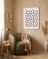 Cute diamonds pattern  framed in a tender room thumbnail