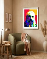 Claude Monet Artist Painting WPAP Trending Now framed in a tender room thumbnail