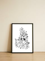 Santa Claus Is Coming — framed, leaning against the wall thumbnail