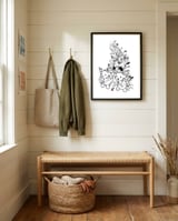 Santa Claus Is Coming framed in a relaxed room thumbnail