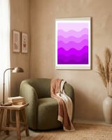 Purple gradient design framed in a tender room thumbnail