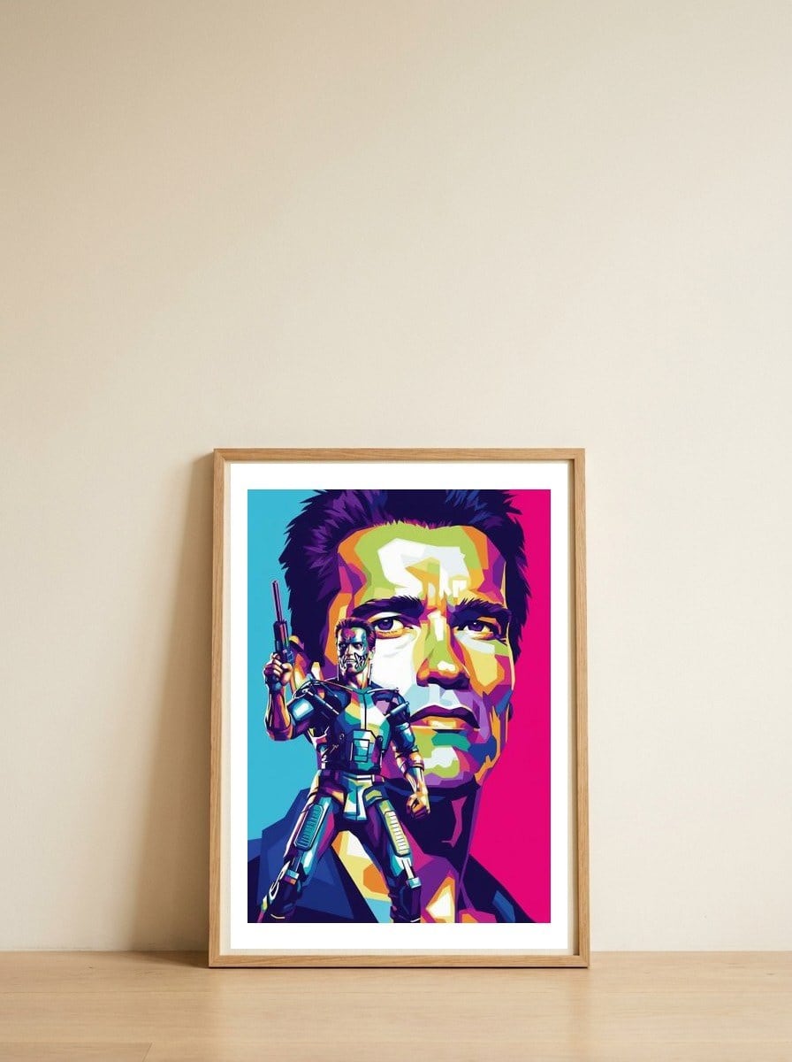 Terminator - Arnold Schwarzenegger #1 — framed, leaning against the wall