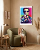Terminator - Arnold Schwarzenegger #2 framed in a tender room thumbnail