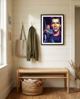 Terminator - Arnold Schwarzenegger #4 framed in a relaxed room thumbnail