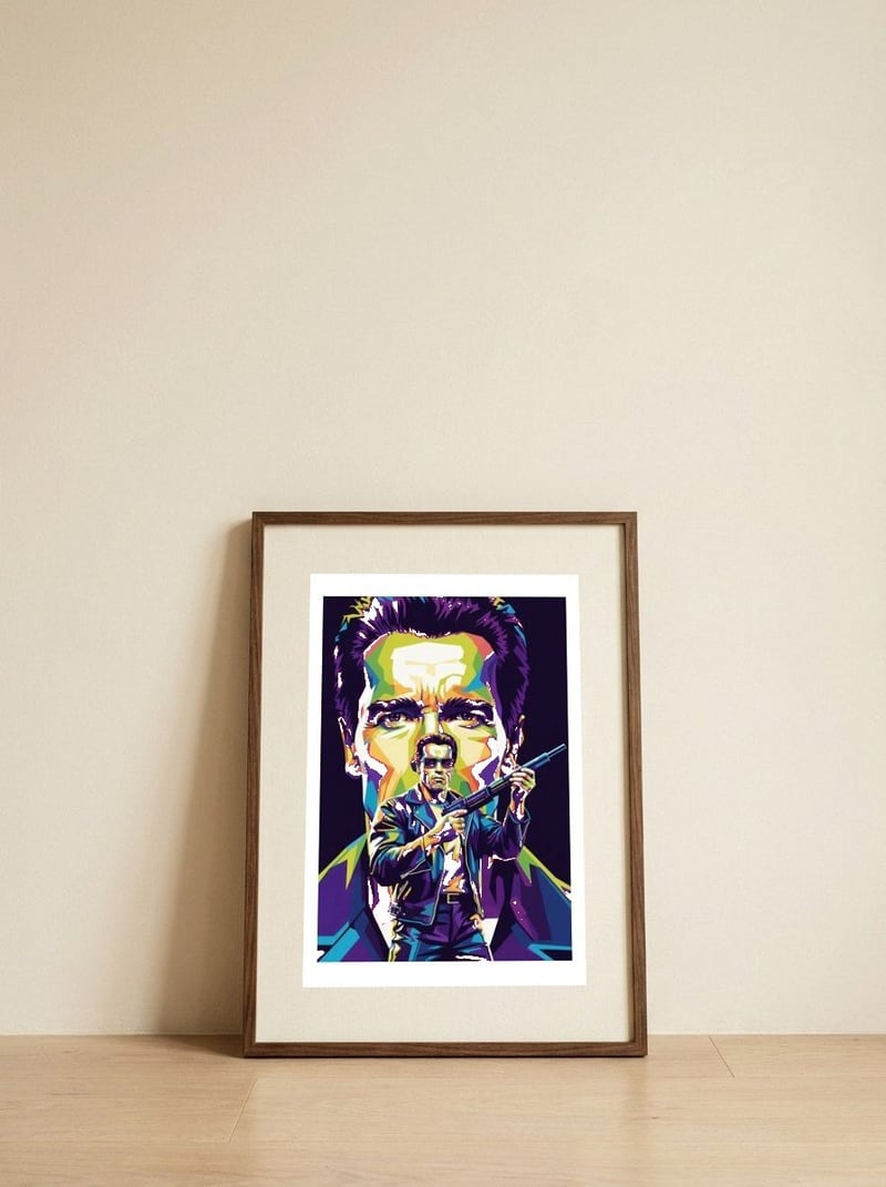 Terminator - Arnold Schwarzenegger #5 — framed, leaning against the wall