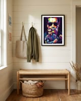 Terminator - Arnold Schwarzenegger #6 framed in a relaxed room thumbnail