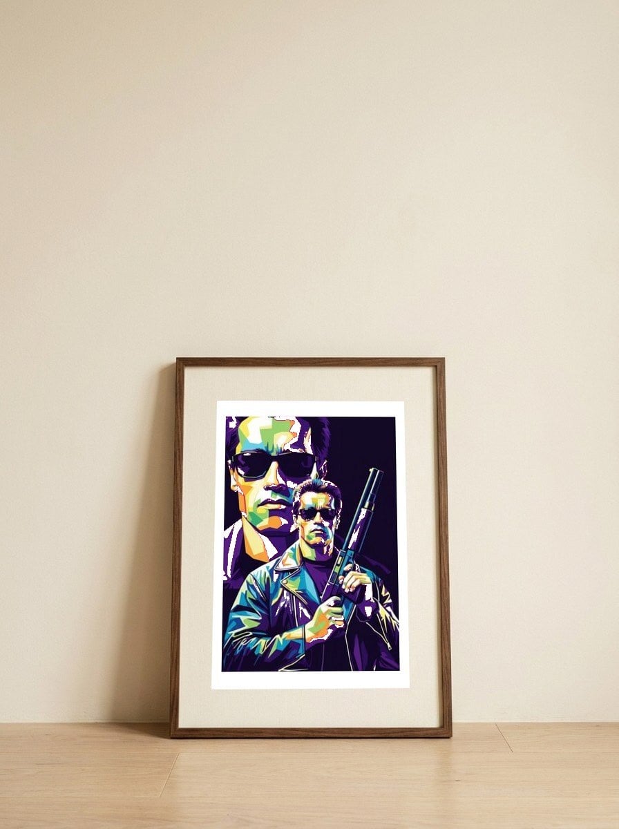 Terminator - Arnold Schwarzenegger #8 — framed, leaning against the wall