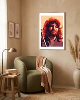 Ian Gillan Deep Purple Rock Singer Art Retro framed in a tender room thumbnail