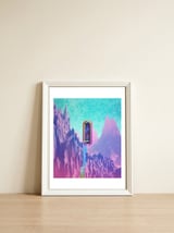 Cosmic Drain — framed, leaning against the wall thumbnail