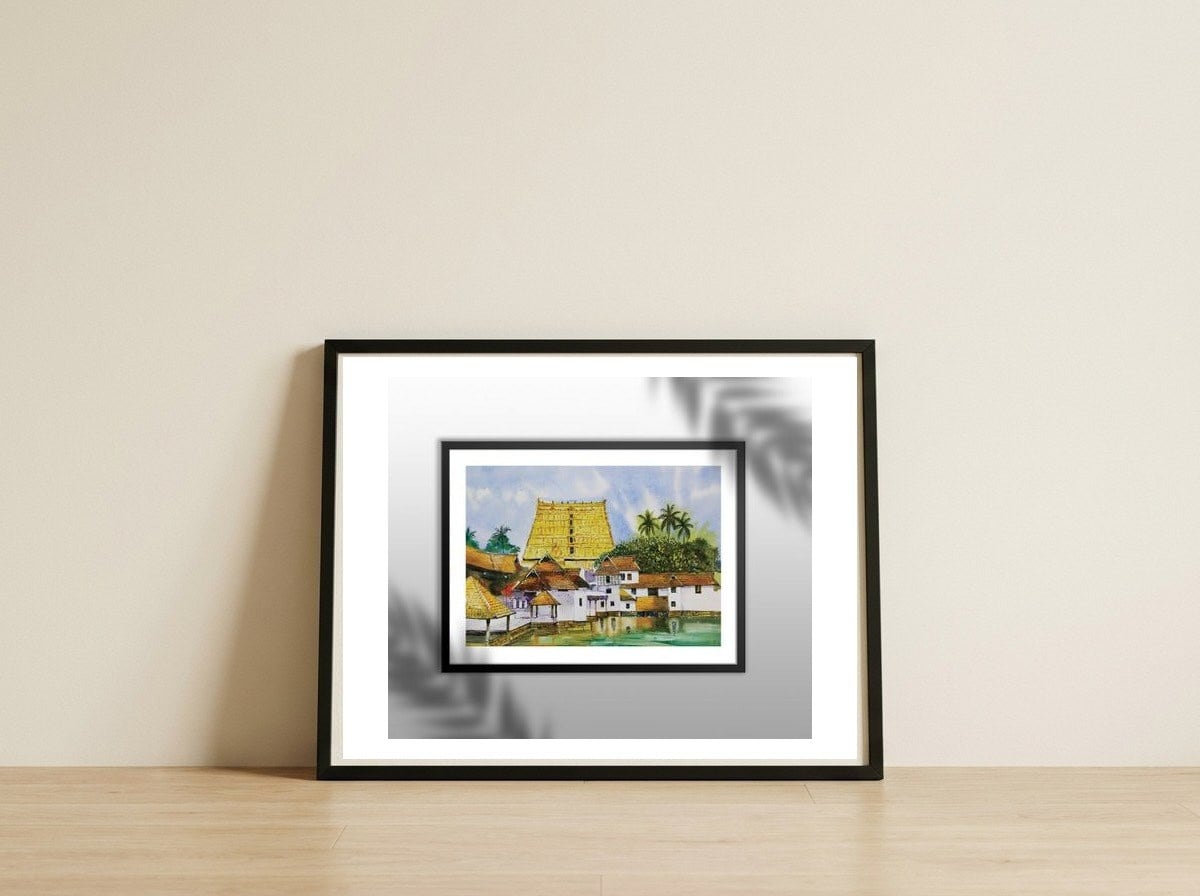 sree-padmanabhaswami-temple — framed, leaning against the wall