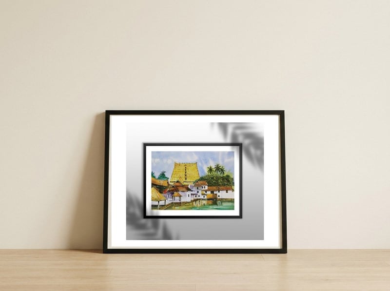 sree-padmanabhaswami-temple — framed, leaning against the wall