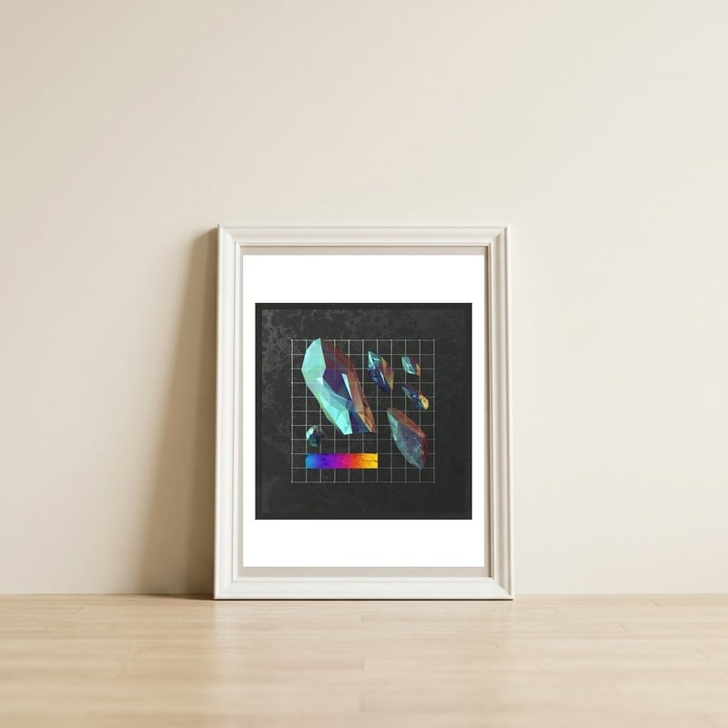 Crystalmatrix — framed, leaning against the wall