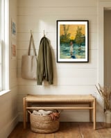 barefoot-in-the-snow-1 framed in a relaxed room thumbnail