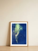 feet-in-water-gum-bichromate-print-1 — framed, leaning against the wall thumbnail