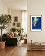feet-in-water-gum-bichromate-print-1 framed in a grounding room thumbnail