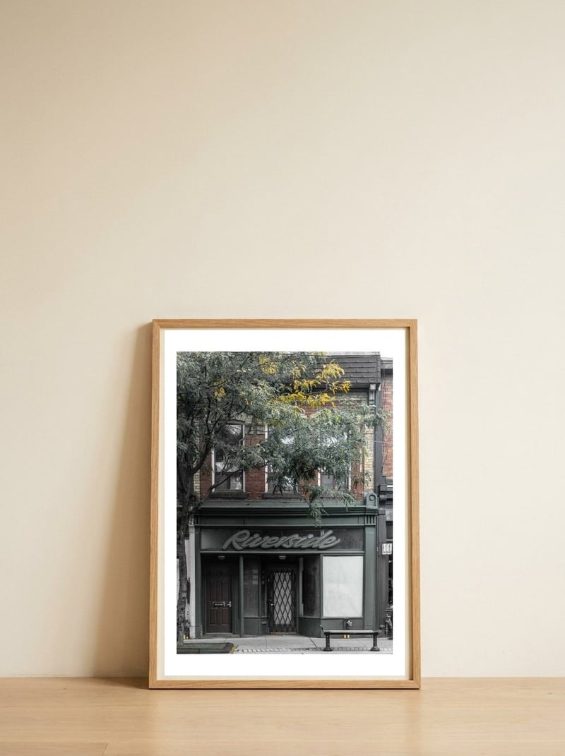 no-808-queen-st-e-2-color-version-1 — framed, leaning against the wall