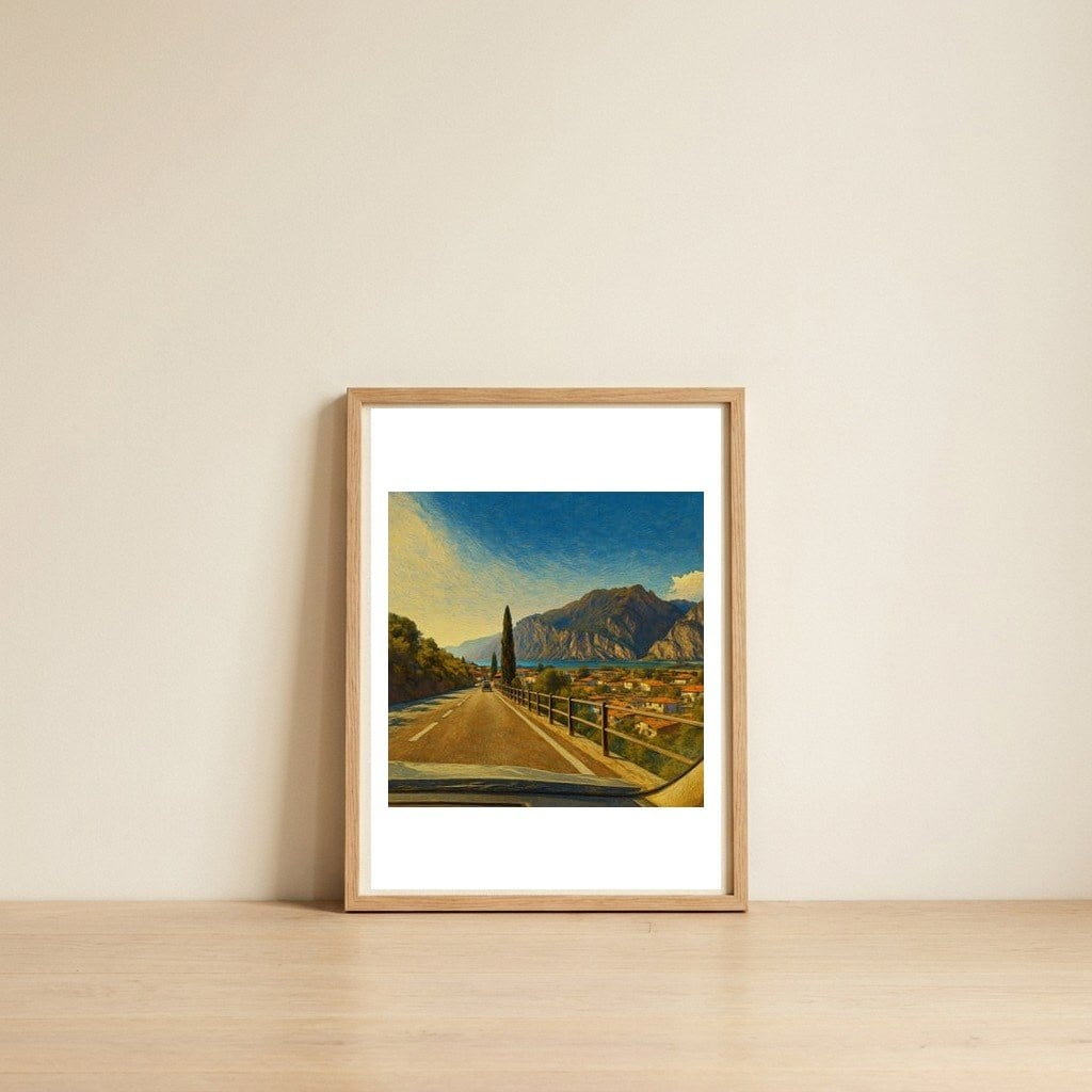 on-the-way-to-lake-garda-2 — framed, leaning against the wall