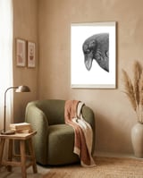 Huginn framed in a tender room thumbnail