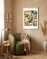 Blush Sunflowers framed in a tender room thumbnail