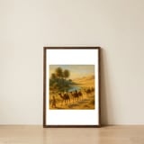 caravan-by-the-oasis — framed, leaning against the wall thumbnail