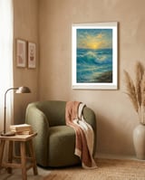 "Voice of the Sea” From the collection “Symphony of the Elements” framed in a tender room thumbnail