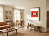 pop-art-cherry-bold-lips-with-a-classic-design-1 framed in a grounding room thumbnail