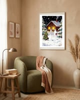 Spirited and Playful Christmas Ghost framed in a tender room thumbnail