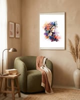 Violet Garden Reverie framed in a tender room thumbnail