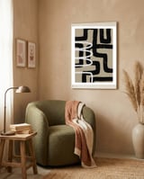 Abstract Lines framed in a tender room thumbnail