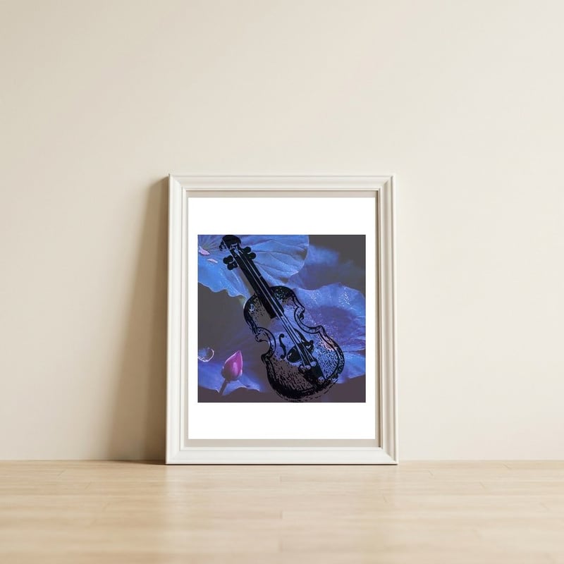 Music - lotus  — framed, leaning against the wall